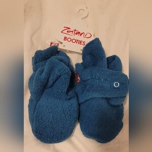 Zutano 18 month cozie fleece booties nwt
